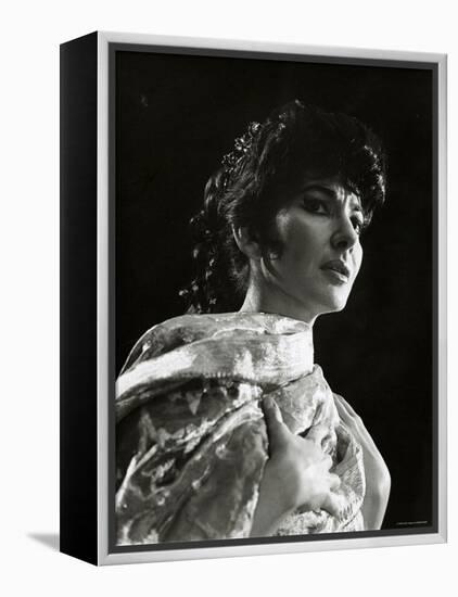 Maria Callas as Floria in Tosca, the Most Renowned Opera Singer of the 1950s-Houston Rogers-Framed Premier Image Canvas