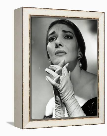 Maria Callas as Floria in Tosca, the Most Renowned Opera Singer of the 1950s-Houston Rogers-Framed Premier Image Canvas