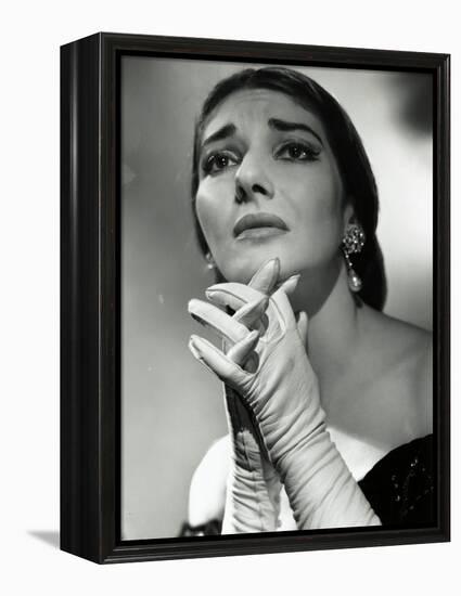 Maria Callas as Floria in Tosca, the Most Renowned Opera Singer of the 1950s-Houston Rogers-Framed Premier Image Canvas