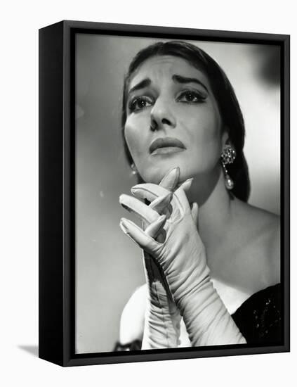 Maria Callas as Floria in Tosca, the Most Renowned Opera Singer of the 1950s-Houston Rogers-Framed Premier Image Canvas