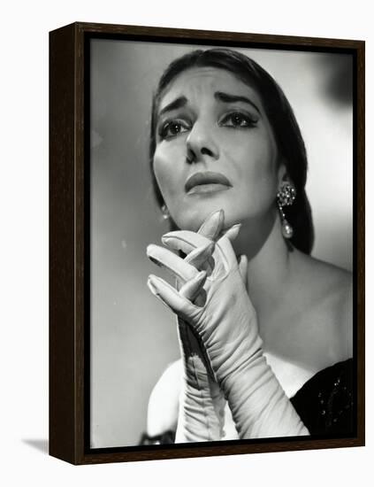 Maria Callas as Floria in Tosca, the Most Renowned Opera Singer of the 1950s-Houston Rogers-Framed Premier Image Canvas