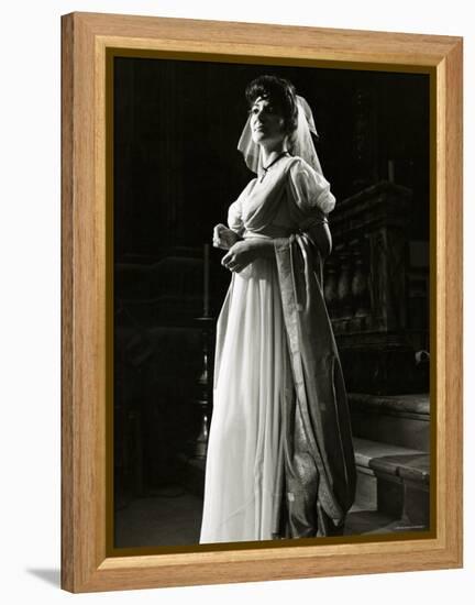 Maria Callas as Floria in Tosca, the Most Renowned Opera Singer of the 1950s-Houston Rogers-Framed Premier Image Canvas