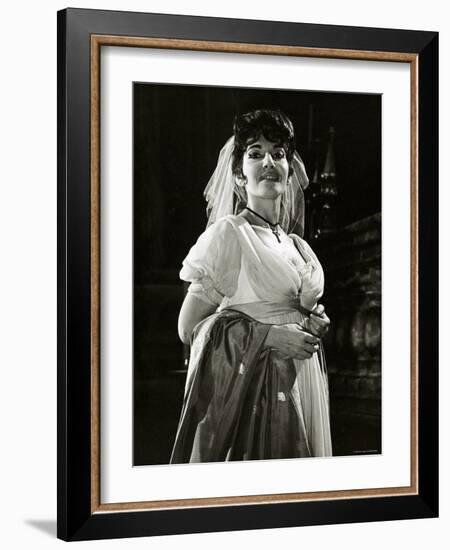 Maria Callas as Floria in Tosca, the Most Renowned Opera Singer of the 1950s-Houston Rogers-Framed Photographic Print