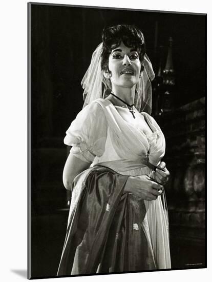 Maria Callas as Floria in Tosca, the Most Renowned Opera Singer of the 1950s-Houston Rogers-Mounted Photographic Print