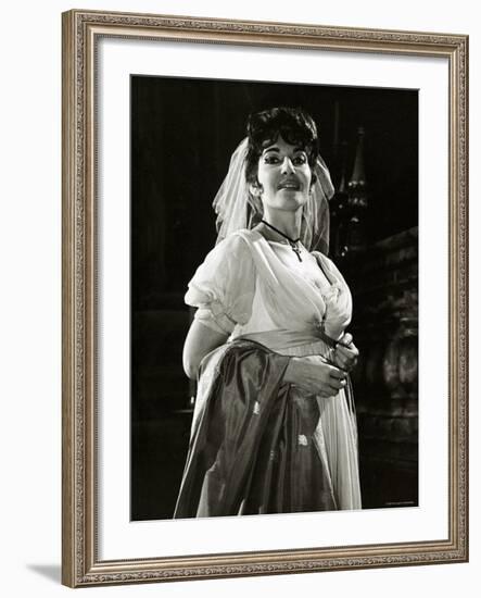 Maria Callas as Floria in Tosca, the Most Renowned Opera Singer of the 1950s-Houston Rogers-Framed Photographic Print