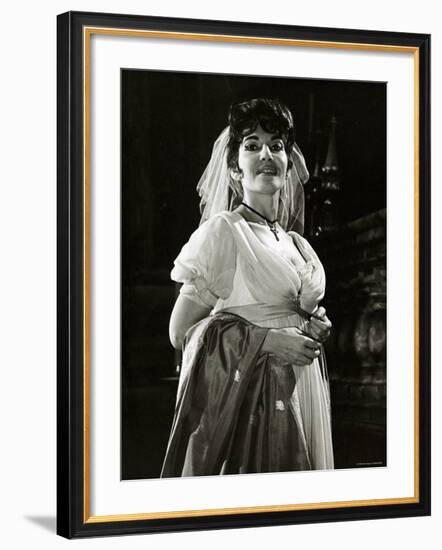 Maria Callas as Floria in Tosca, the Most Renowned Opera Singer of the 1950s-Houston Rogers-Framed Photographic Print