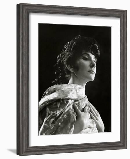 Maria Callas as Floria in Tosca, the Most Renowned Opera Singer of the 1950s-Houston Rogers-Framed Photographic Print