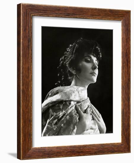 Maria Callas as Floria in Tosca, the Most Renowned Opera Singer of the 1950s-Houston Rogers-Framed Photographic Print