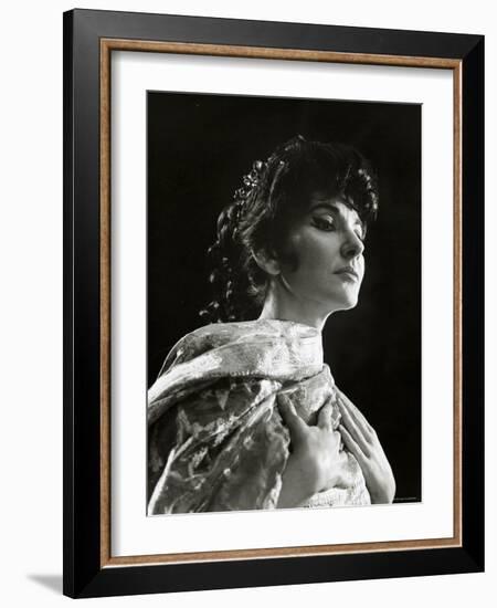 Maria Callas as Floria in Tosca, the Most Renowned Opera Singer of the 1950s-Houston Rogers-Framed Photographic Print