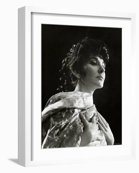 Maria Callas as Floria in Tosca, the Most Renowned Opera Singer of the 1950s-Houston Rogers-Framed Photographic Print