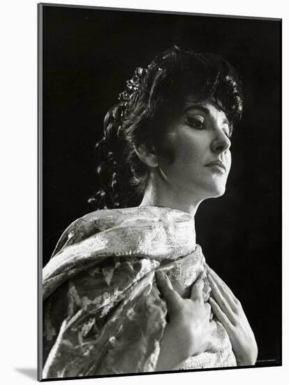 Maria Callas as Floria in Tosca, the Most Renowned Opera Singer of the 1950s-Houston Rogers-Mounted Photographic Print