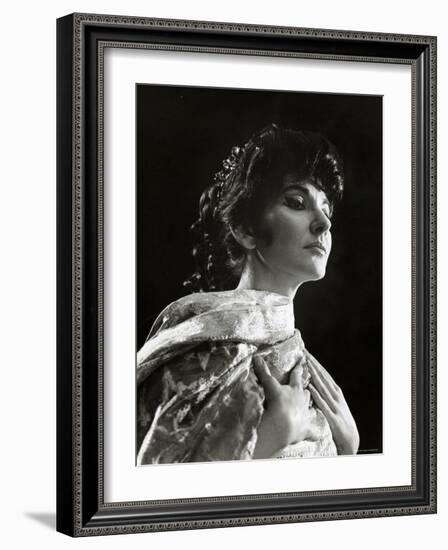 Maria Callas as Floria in Tosca, the Most Renowned Opera Singer of the 1950s-Houston Rogers-Framed Photographic Print