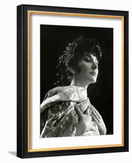 Maria Callas as Floria in Tosca, the Most Renowned Opera Singer of the 1950s-Houston Rogers-Framed Photographic Print