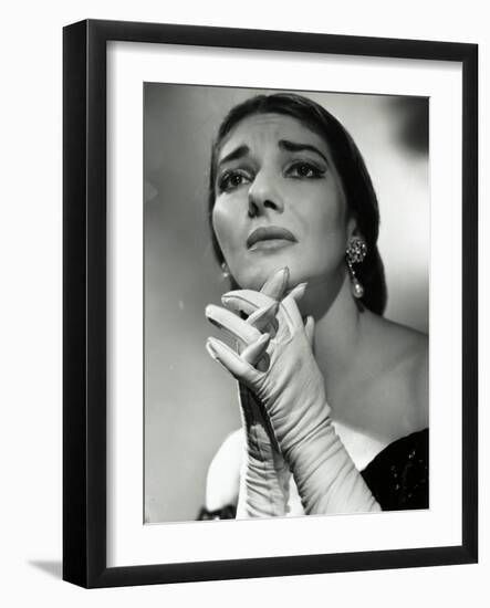 Maria Callas as Floria in Tosca, the Most Renowned Opera Singer of the 1950s-Houston Rogers-Framed Photographic Print