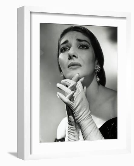 Maria Callas as Floria in Tosca, the Most Renowned Opera Singer of the 1950s-Houston Rogers-Framed Photographic Print