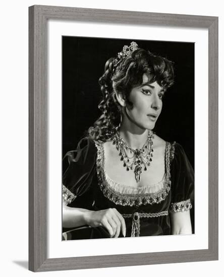 Maria Callas as Floria in Tosca, the Most Renowned Opera Singer of the 1950s-Houston Rogers-Framed Photographic Print