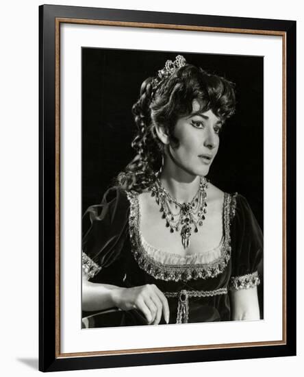 Maria Callas as Floria in Tosca, the Most Renowned Opera Singer of the 1950s-Houston Rogers-Framed Photographic Print