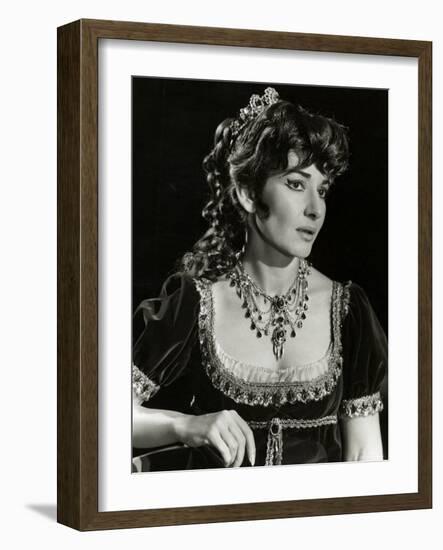 Maria Callas as Floria in Tosca, the Most Renowned Opera Singer of the 1950s-Houston Rogers-Framed Photographic Print