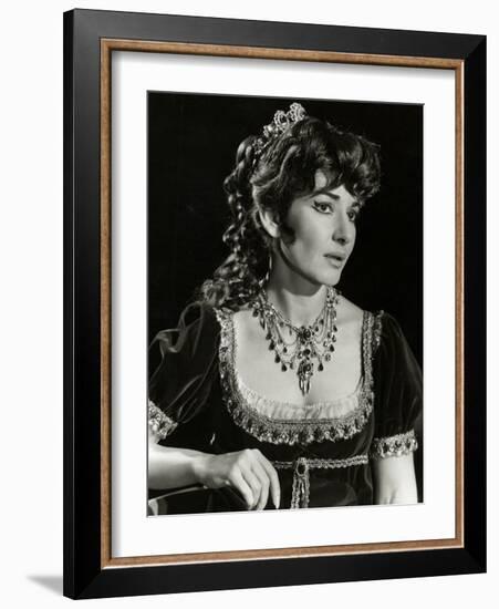 Maria Callas as Floria in Tosca, the Most Renowned Opera Singer of the 1950s-Houston Rogers-Framed Photographic Print