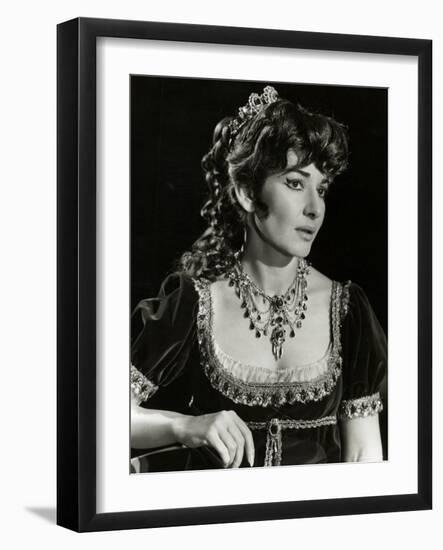 Maria Callas as Floria in Tosca, the Most Renowned Opera Singer of the 1950s-Houston Rogers-Framed Photographic Print