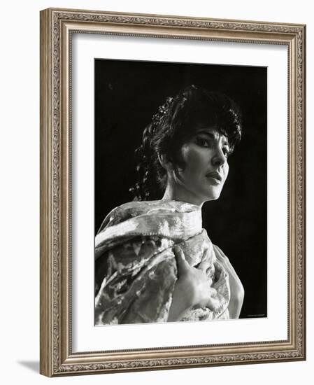 Maria Callas as Floria in Tosca, the Most Renowned Opera Singer of the 1950s-Houston Rogers-Framed Photographic Print