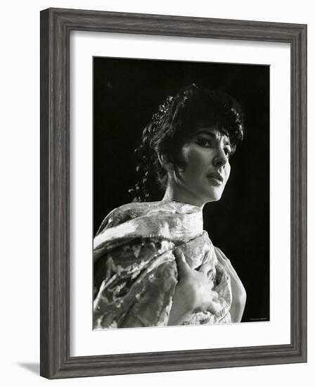 Maria Callas as Floria in Tosca, the Most Renowned Opera Singer of the 1950s-Houston Rogers-Framed Photographic Print