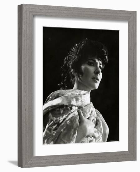 Maria Callas as Floria in Tosca, the Most Renowned Opera Singer of the 1950s-Houston Rogers-Framed Photographic Print