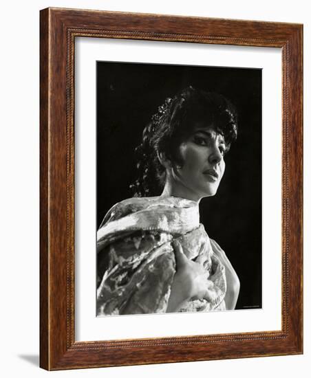 Maria Callas as Floria in Tosca, the Most Renowned Opera Singer of the 1950s-Houston Rogers-Framed Photographic Print