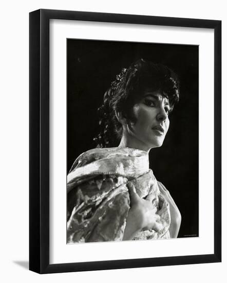 Maria Callas as Floria in Tosca, the Most Renowned Opera Singer of the 1950s-Houston Rogers-Framed Photographic Print