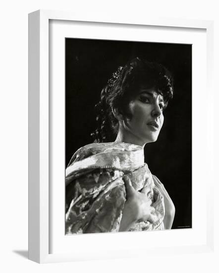 Maria Callas as Floria in Tosca, the Most Renowned Opera Singer of the 1950s-Houston Rogers-Framed Photographic Print