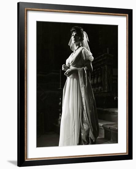 Maria Callas as Floria in Tosca, the Most Renowned Opera Singer of the 1950s-Houston Rogers-Framed Photographic Print