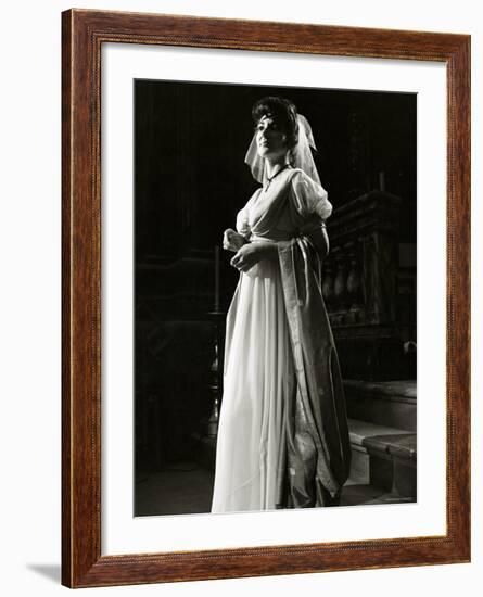 Maria Callas as Floria in Tosca, the Most Renowned Opera Singer of the 1950s-Houston Rogers-Framed Photographic Print