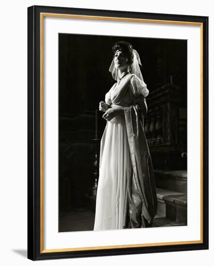 Maria Callas as Floria in Tosca, the Most Renowned Opera Singer of the 1950s-Houston Rogers-Framed Photographic Print