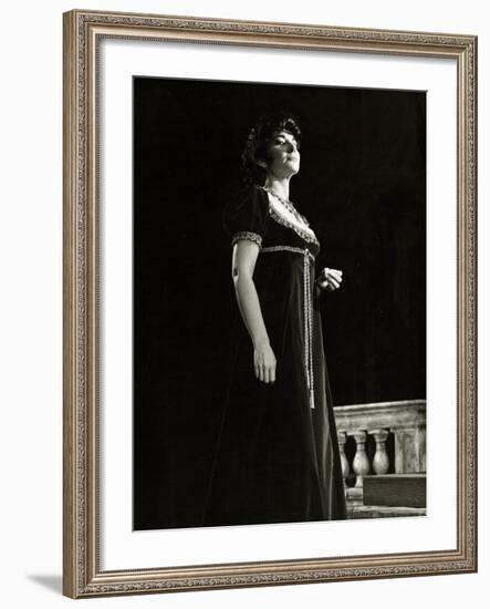 Maria Callas as Floria in Tosca, the Most Renowned Opera Singer of the 1950s-Houston Rogers-Framed Photographic Print