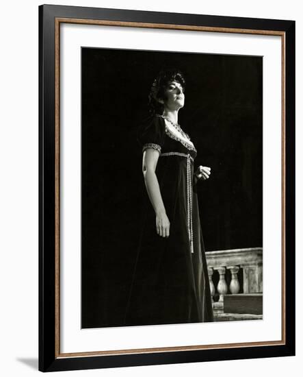 Maria Callas as Floria in Tosca, the Most Renowned Opera Singer of the 1950s-Houston Rogers-Framed Photographic Print