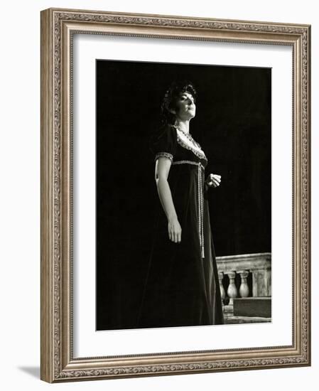 Maria Callas as Floria in Tosca, the Most Renowned Opera Singer of the 1950s-Houston Rogers-Framed Photographic Print