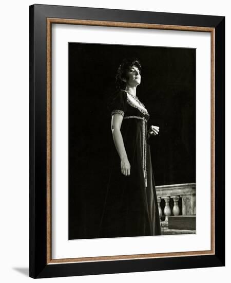 Maria Callas as Floria in Tosca, the Most Renowned Opera Singer of the 1950s-Houston Rogers-Framed Photographic Print