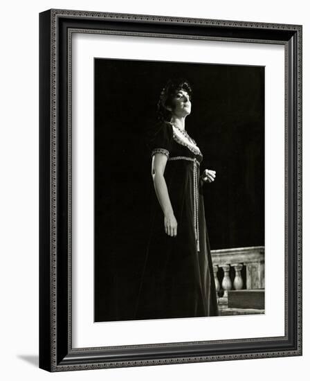 Maria Callas as Floria in Tosca, the Most Renowned Opera Singer of the 1950s-Houston Rogers-Framed Photographic Print