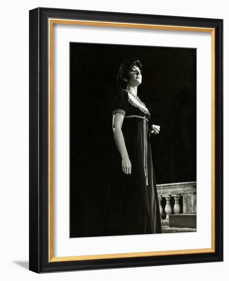 Maria Callas as Floria in Tosca, the Most Renowned Opera Singer of the 1950s-Houston Rogers-Framed Photographic Print