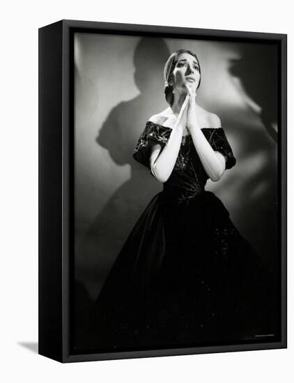 Maria Callas as Violetta in La Traviata-Houston Rogers-Framed Premier Image Canvas