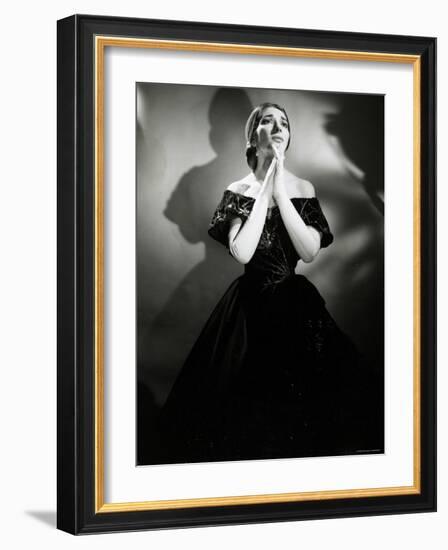 Maria Callas as Violetta in La Traviata-Houston Rogers-Framed Premium Photographic Print