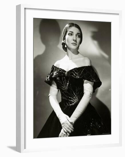 Maria Callas as Violetta in La Traviata-Houston Rogers-Framed Photographic Print