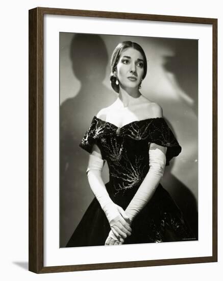 Maria Callas as Violetta in La Traviata-Houston Rogers-Framed Photographic Print