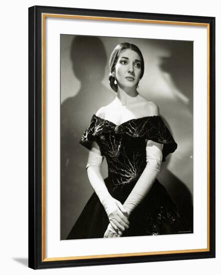 Maria Callas as Violetta in La Traviata-Houston Rogers-Framed Photographic Print