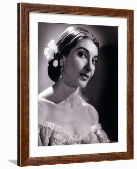 Maria Callas as Violetta in La Traviata-Houston Rogers-Framed Photographic Print