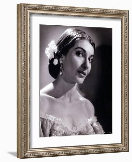 Maria Callas as Violetta in La Traviata-Houston Rogers-Framed Photographic Print