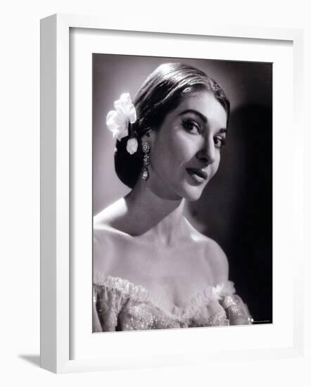 Maria Callas as Violetta in La Traviata-Houston Rogers-Framed Photographic Print