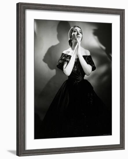 Maria Callas as Violetta in La Traviata-Houston Rogers-Framed Photographic Print