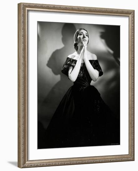 Maria Callas as Violetta in La Traviata-Houston Rogers-Framed Photographic Print