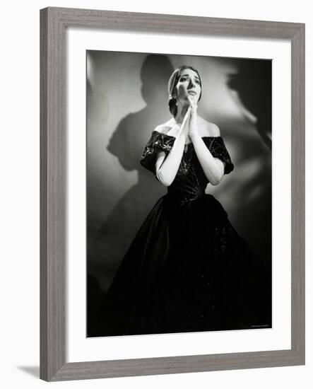 Maria Callas as Violetta in La Traviata-Houston Rogers-Framed Photographic Print